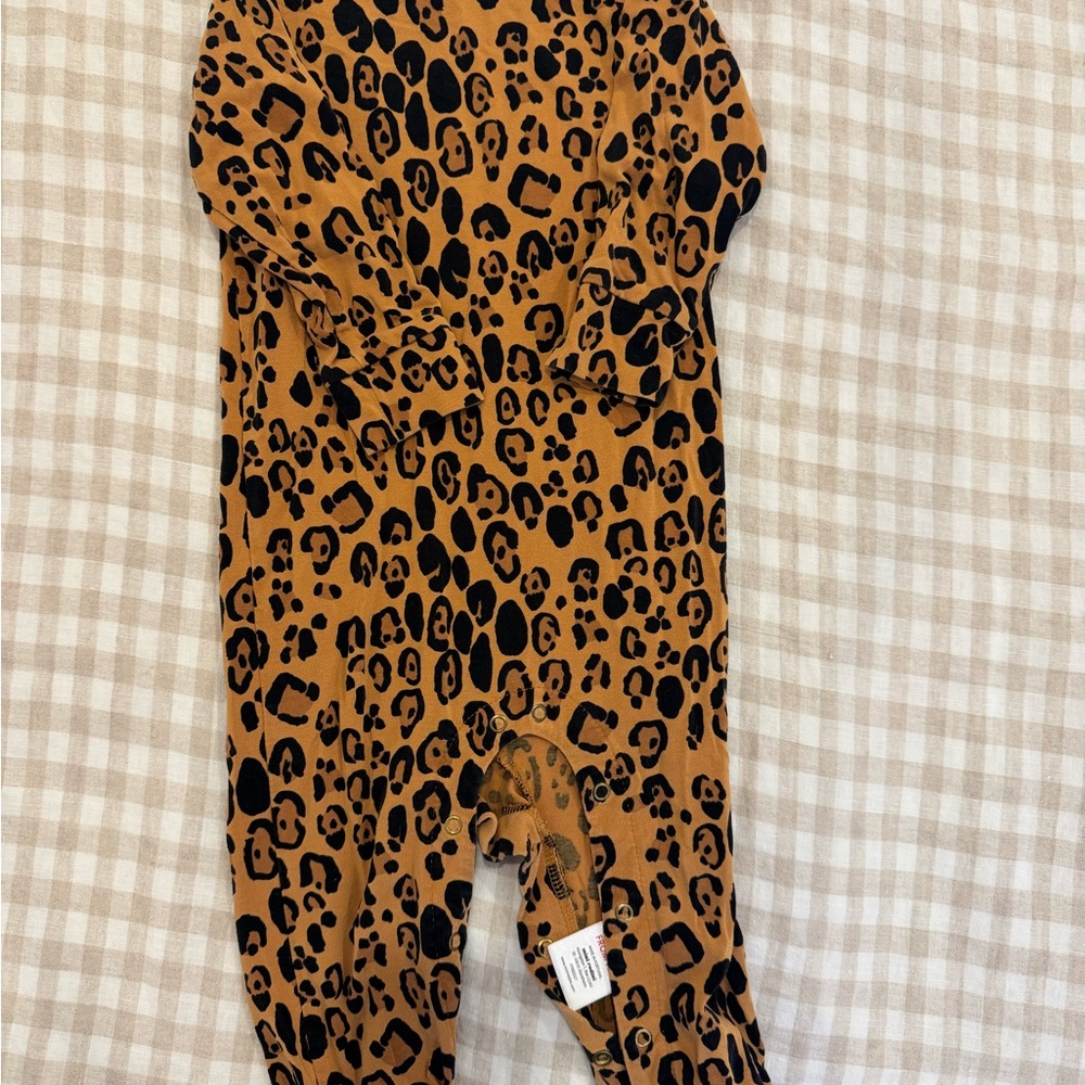 Mini Rodini Leopard Print Kids One Piece